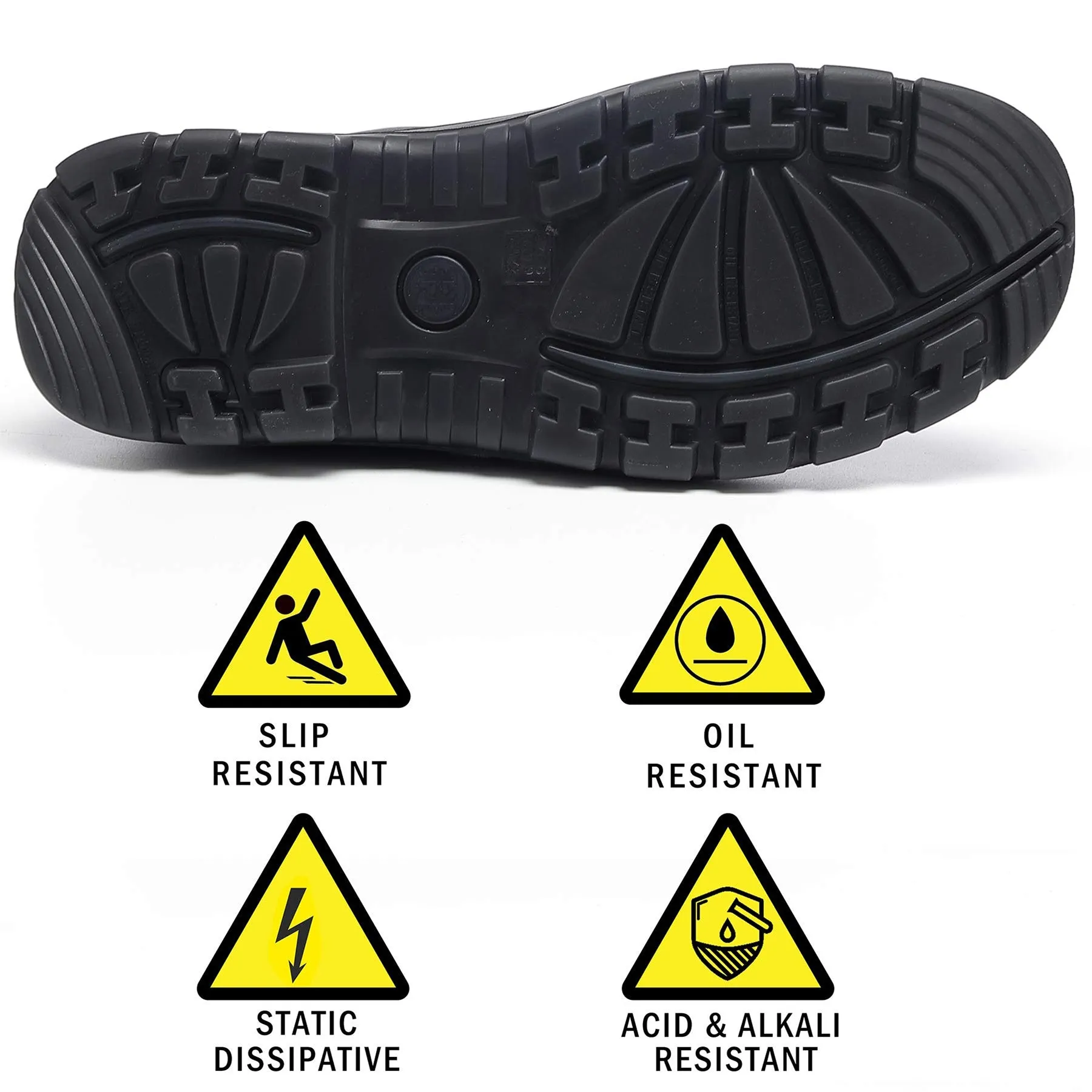 80M02 Slip On Soft Toe Waterproof Slip Resistant Mens Work Boots