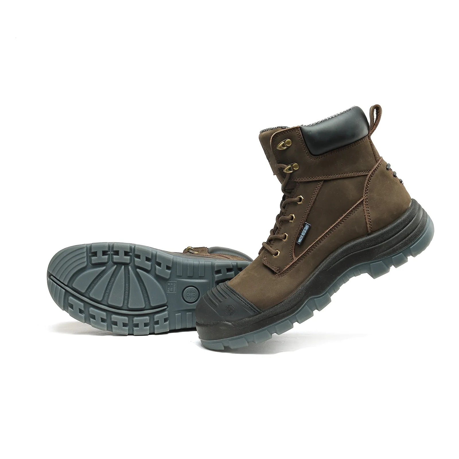 81N02 EH Safety Working Shoes Non-Slip Puncture-Proof Work Boots for Men Waterproof
