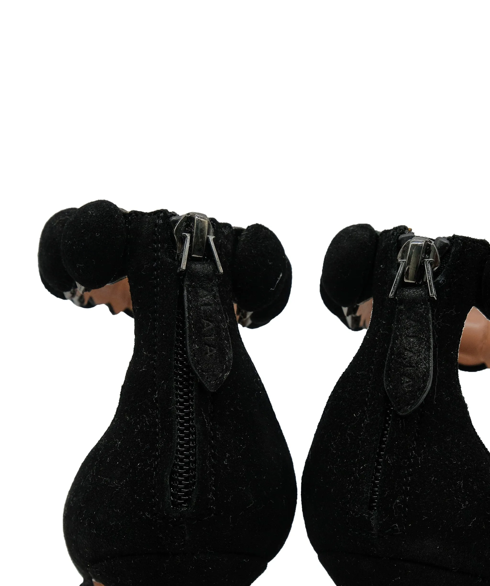 Alaia Bambe Sandals Suede Black 36 RJC3288