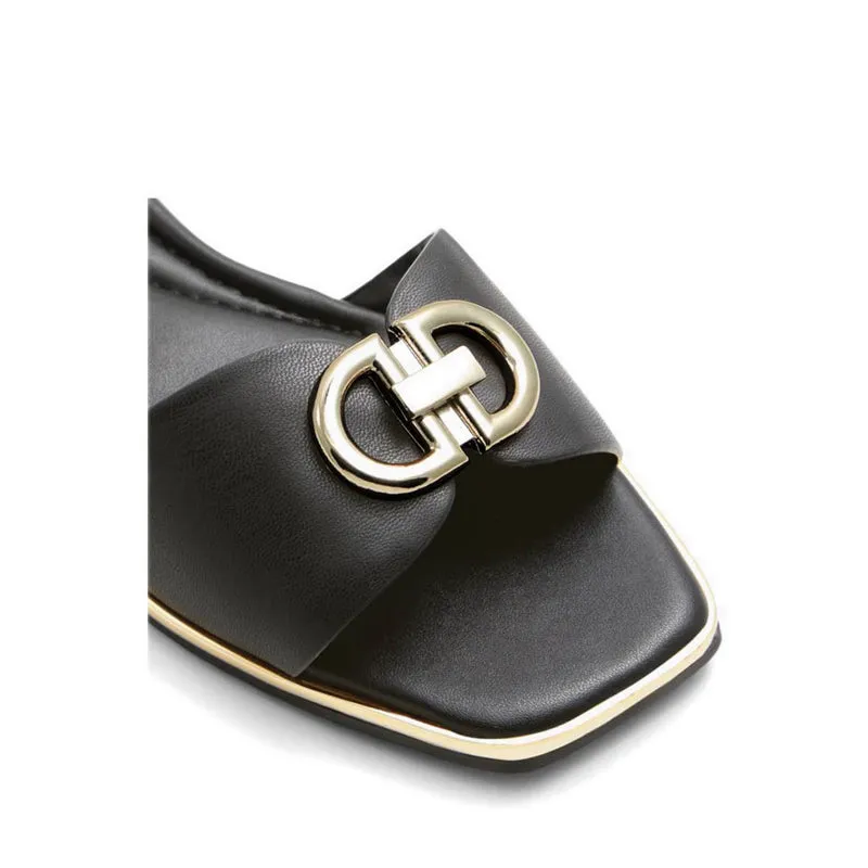 Bellenor Flat Sandals - Black