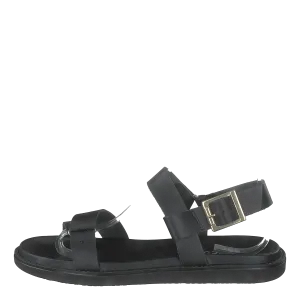 Biadebbie Leather Strap Sandal 100 Black