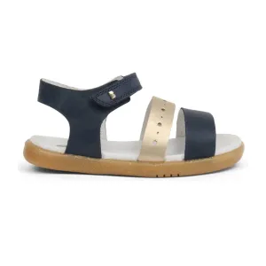 Bobux IW Trinity Navy and Misty Gold Sandal
