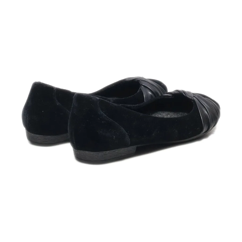 B.O.C Ballerinas Suede Black Colour For Women