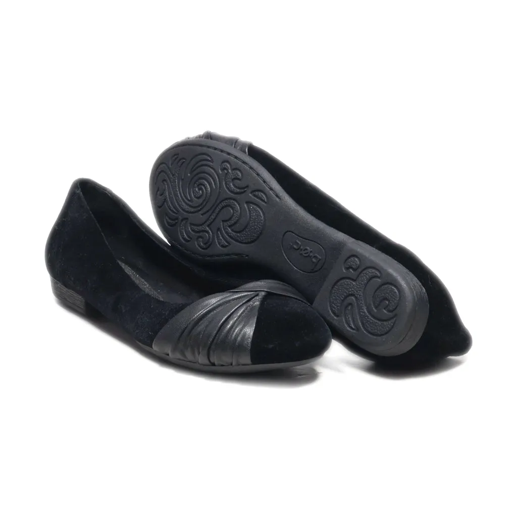 B.O.C Ballerinas Suede Black Colour For Women