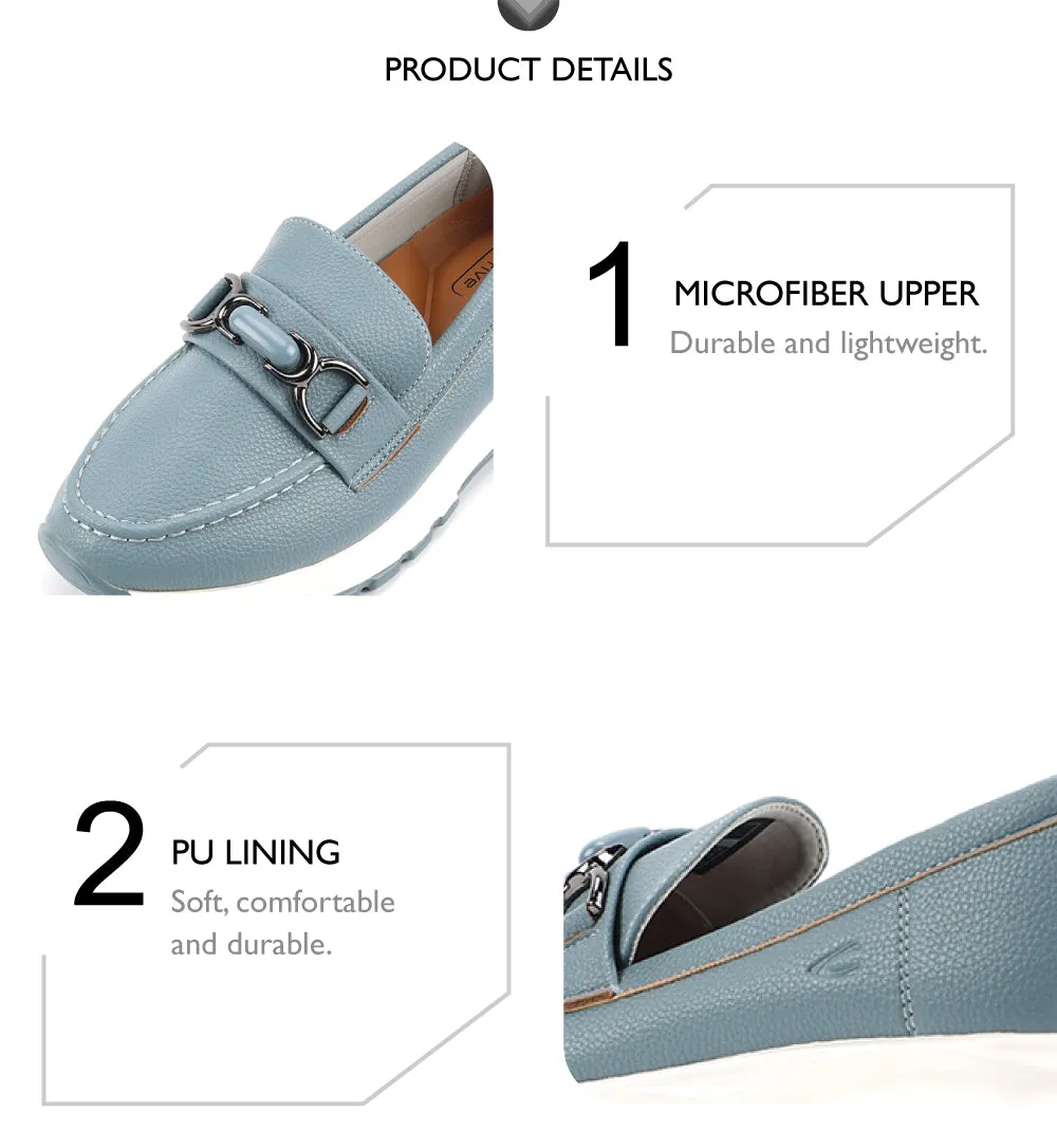 camel active Women Vera  Classic Platform Loafer Sneakers -752411-SN01SV-4-BLUE