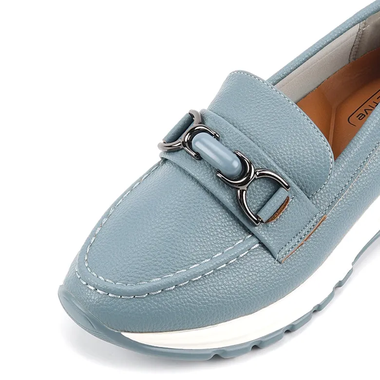 camel active Women Vera  Classic Platform Loafer Sneakers -752411-SN01SV-4-BLUE