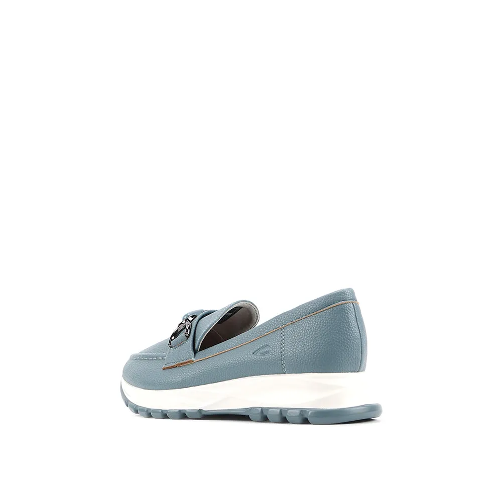 camel active Women Vera  Classic Platform Loafer Sneakers -752411-SN01SV-4-BLUE