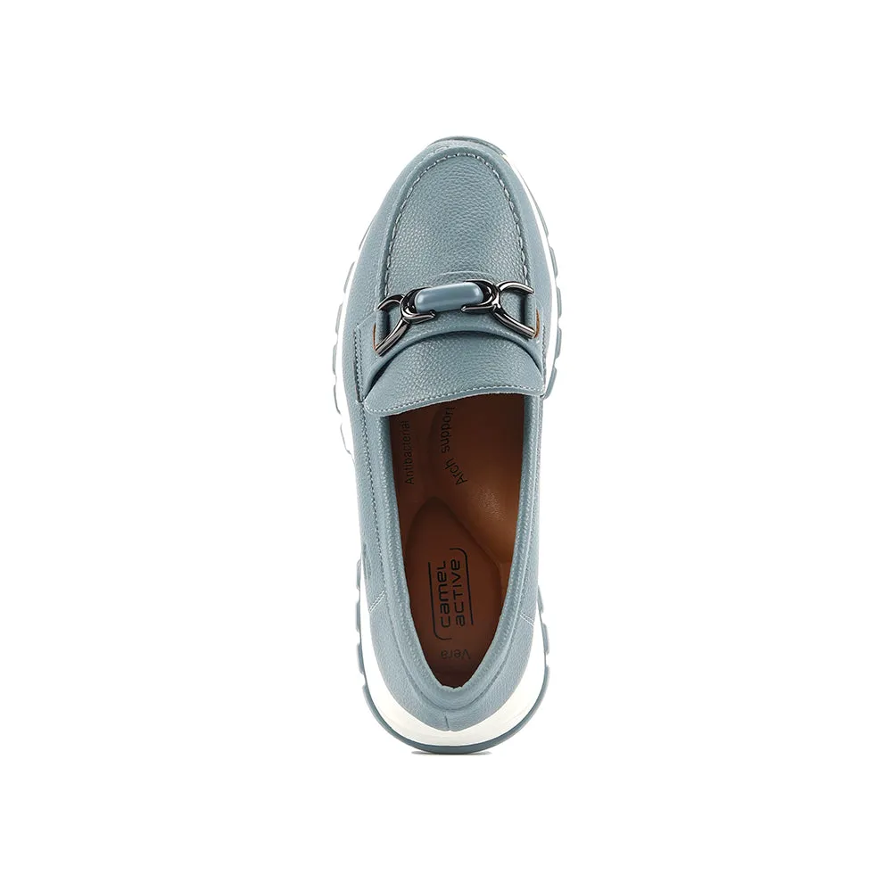 camel active Women Vera  Classic Platform Loafer Sneakers -752411-SN01SV-4-BLUE