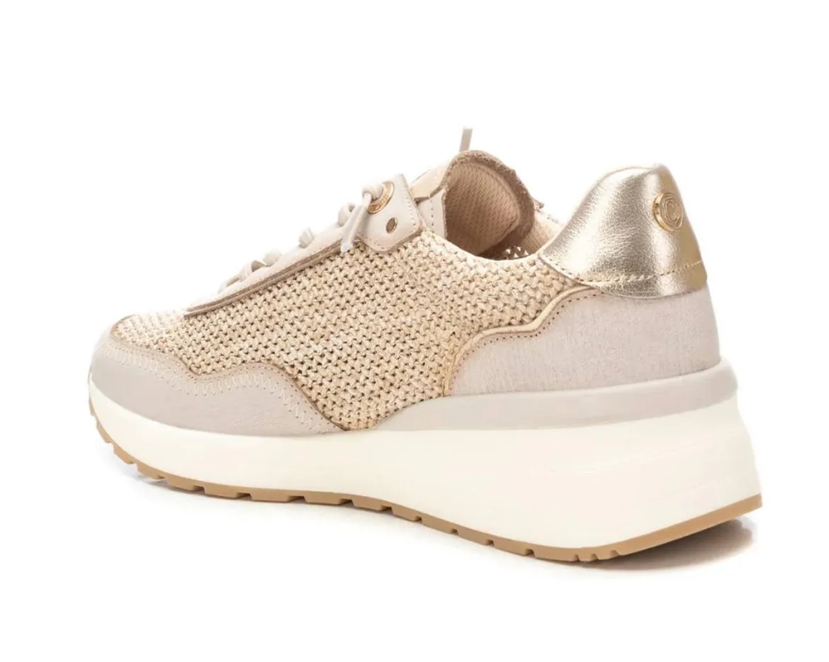 Carmela neutral slip on cream sneakers
