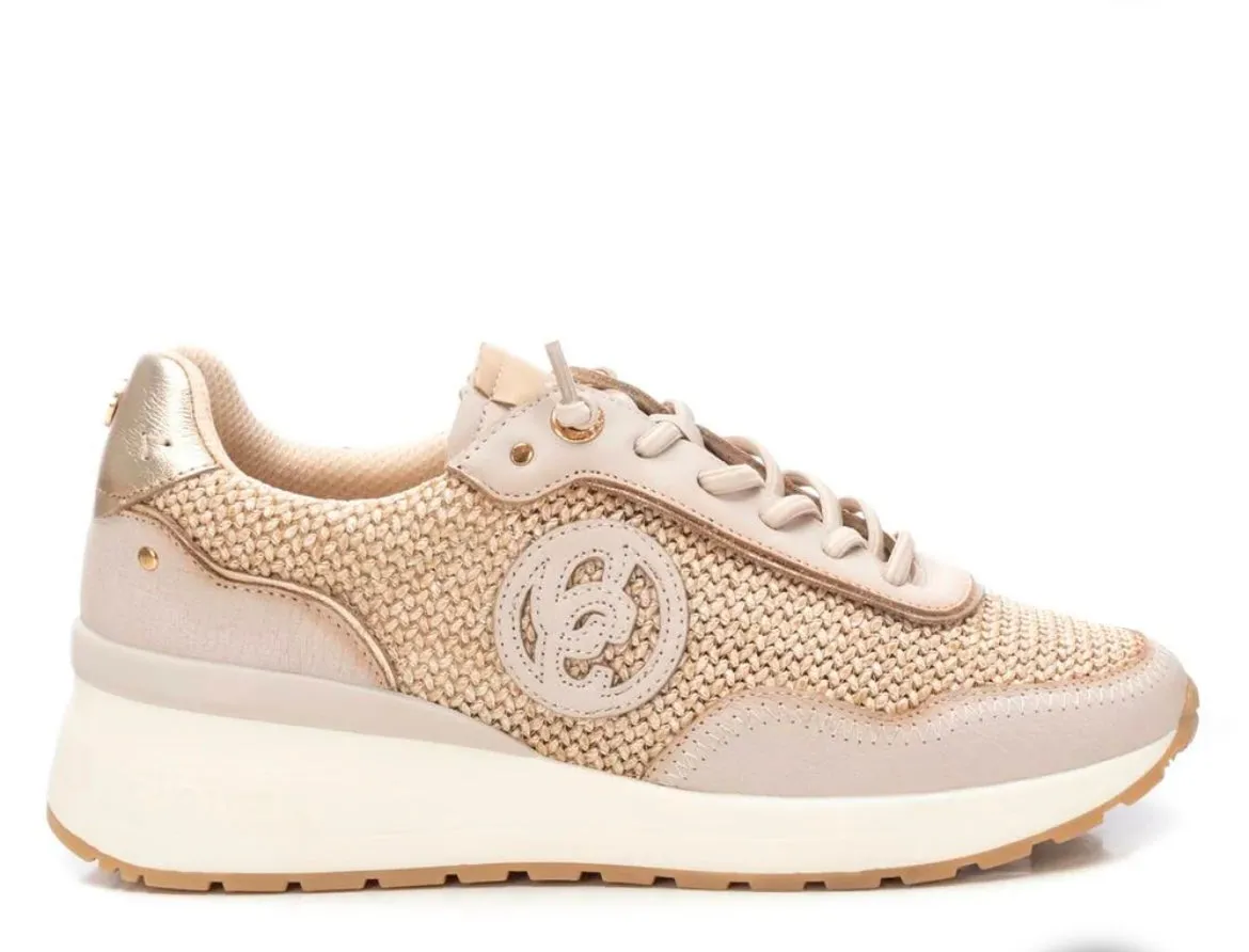 Carmela neutral slip on cream sneakers