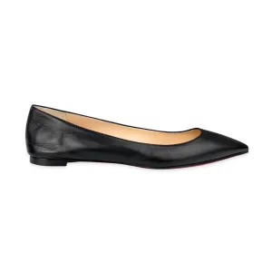 Christian Louboutin Black Leather Ballalla Ballet Flats