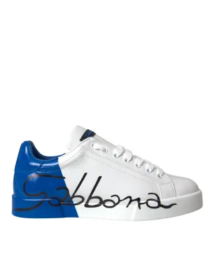 Dolce & Gabbana Logo Low Top Leather Sneakers