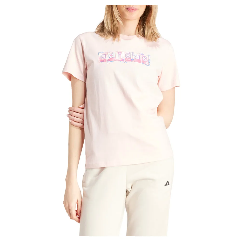 Doodle Graphic Crew Neck Short Sleeve T-Shirt