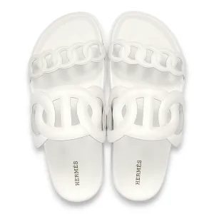Extra 39 Blanc Sandals in Calfskin