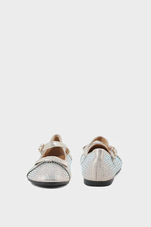 Girls Party Wear Pumps Q10038-Golden