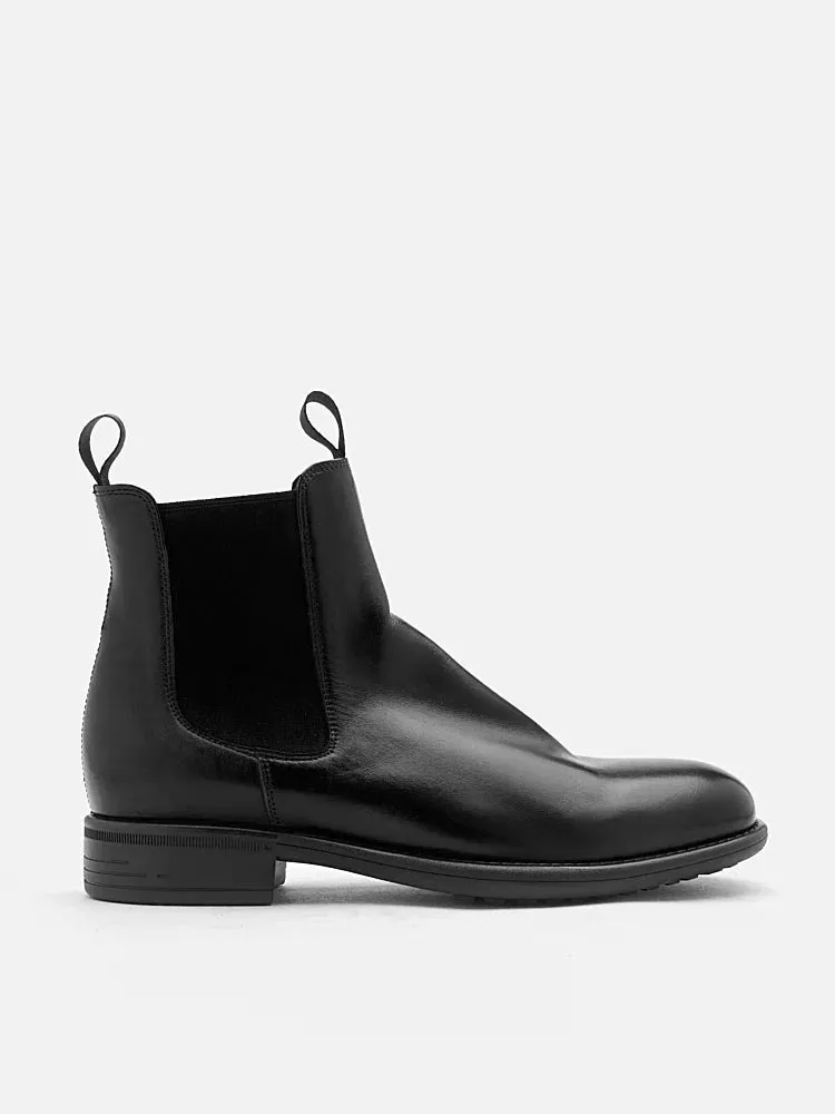 Gwen Calfskin Leather Chelsea Boots
