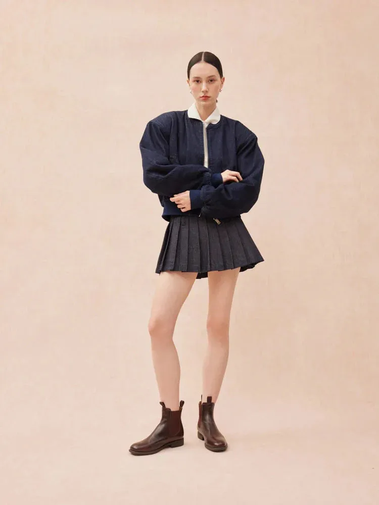 Gwen Calfskin Leather Chelsea Boots