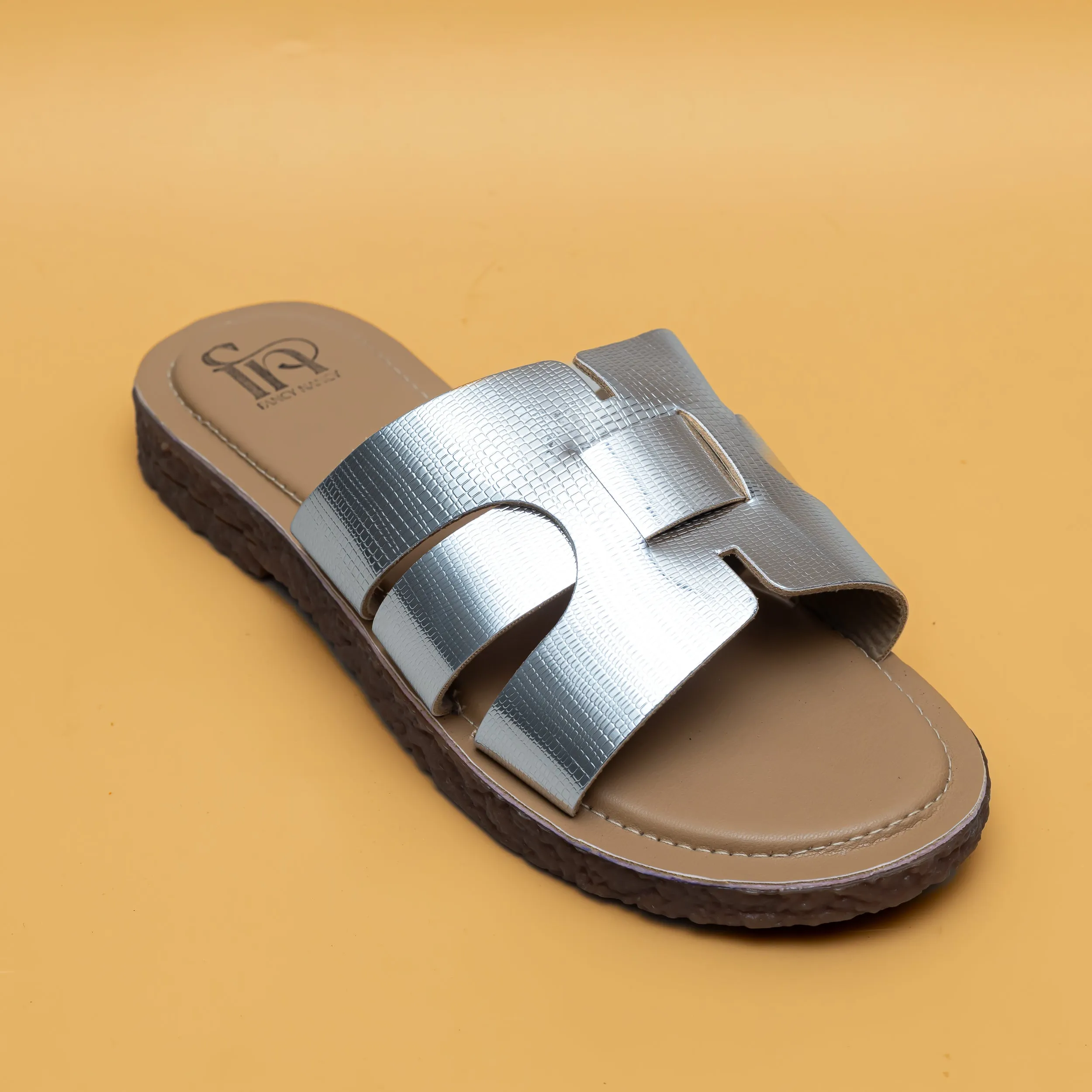 H Strap Flats-Silver