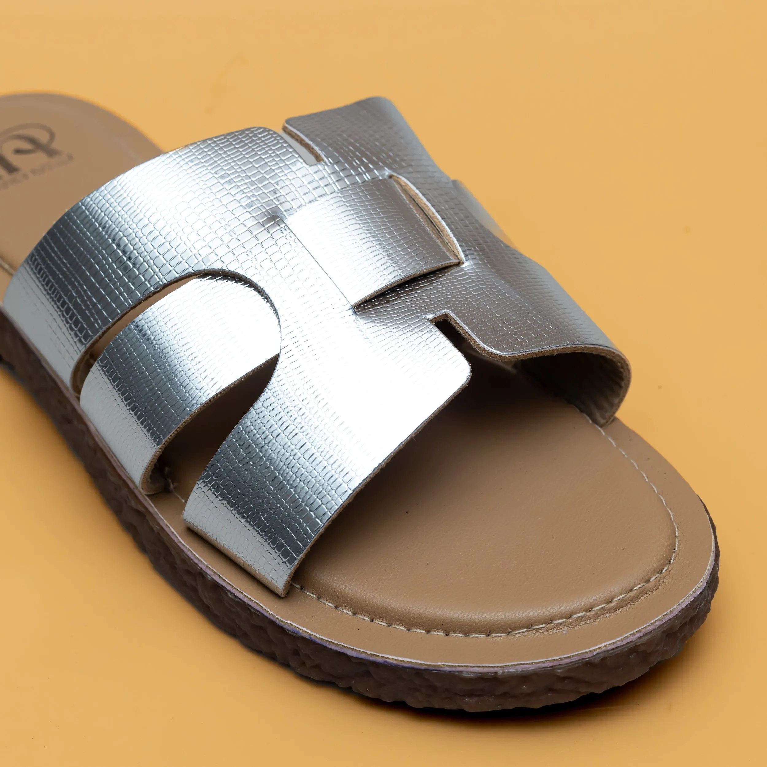 H Strap Flats-Silver