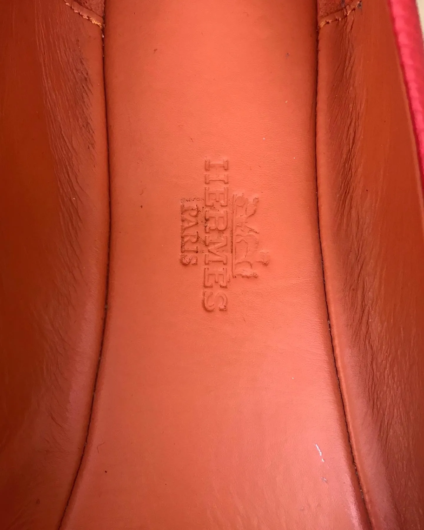 HERMES Ballerine Liberty Leather Ballet Flats