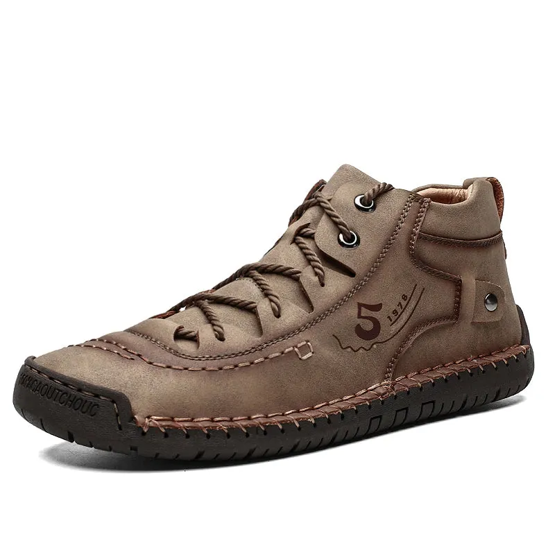 Men's Split Leather Flat Shoes