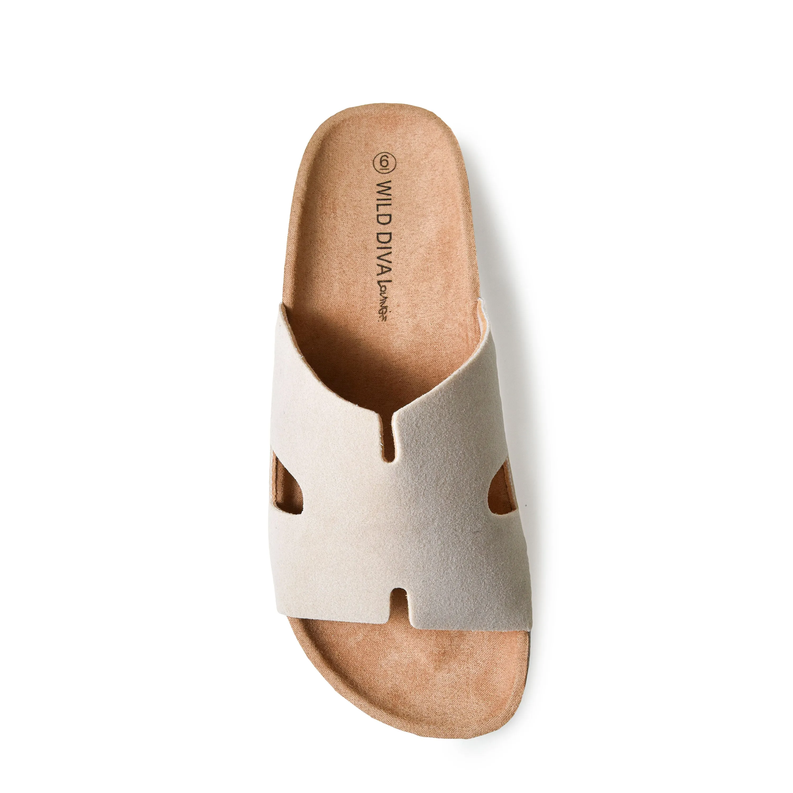 MICHIKO-102 Cork Resort Slip On Slide Sandals