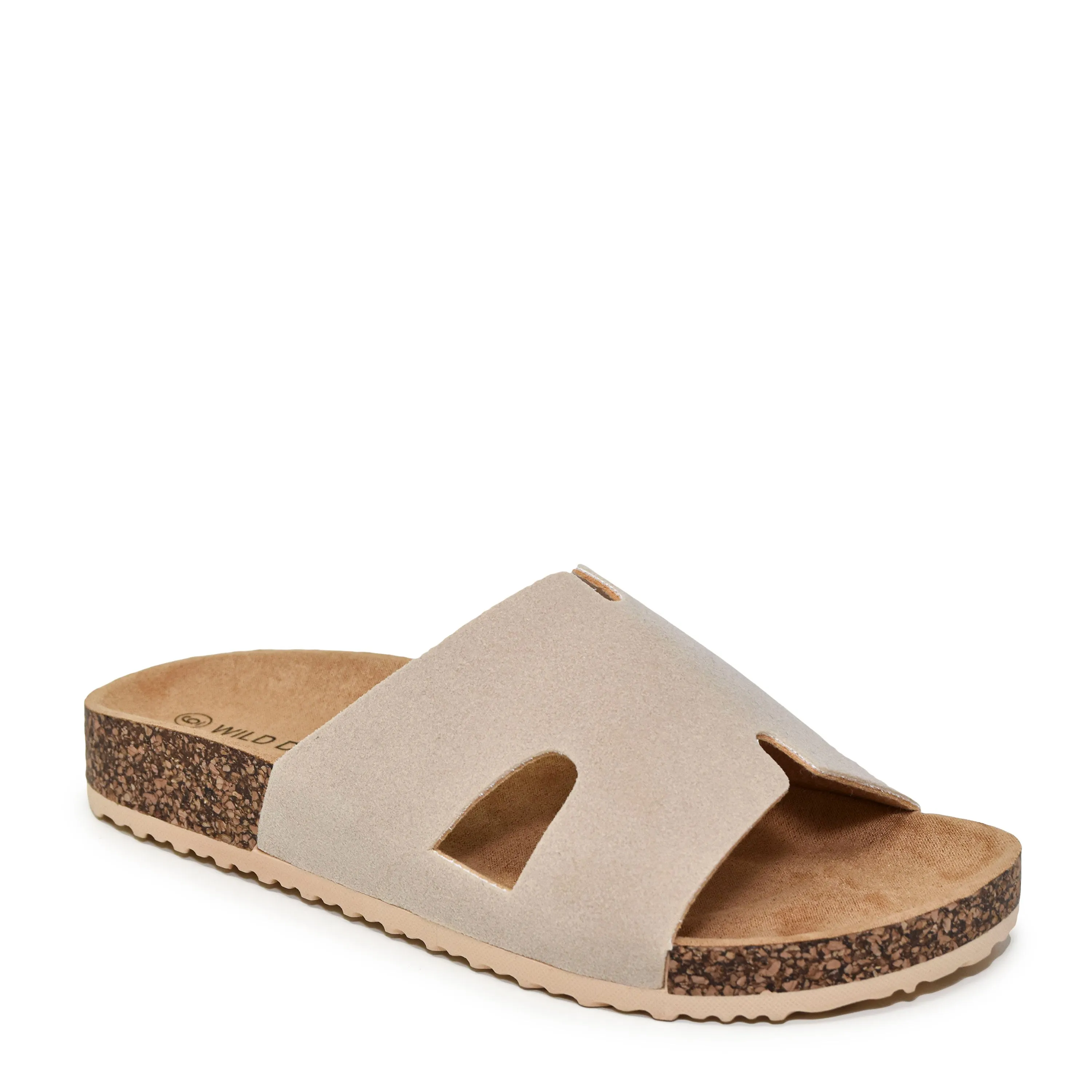 MICHIKO-102 Cork Resort Slip On Slide Sandals