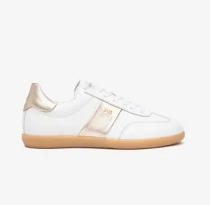 NeroGiardini white and gold retro sneakers