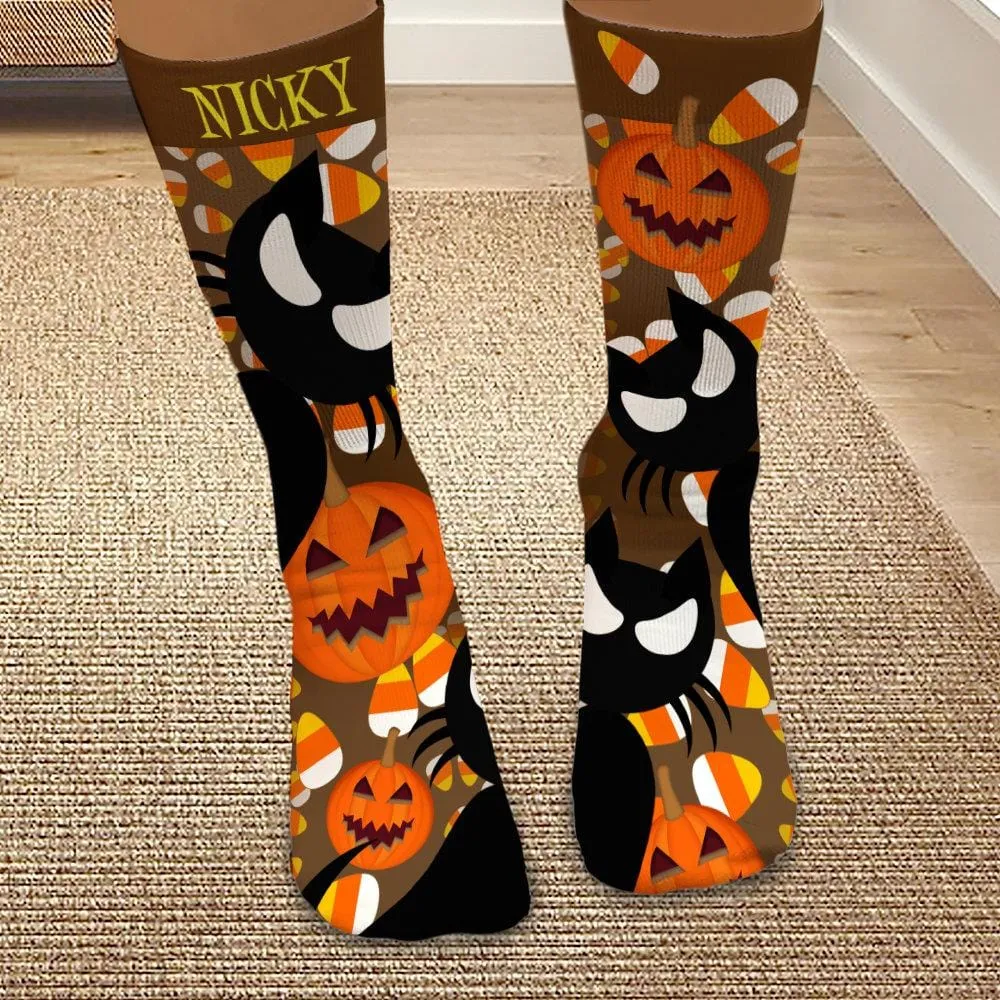 Personalized Spooky Halloween Tube Socks | Multiple Designs