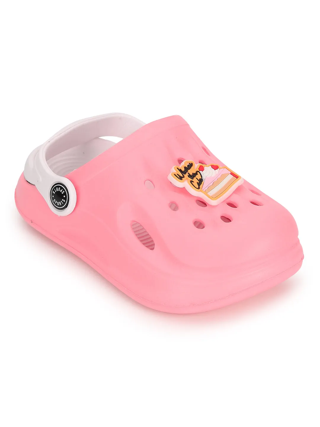 Pink Stylish Slip-On Clogs For Kids-Unisex (TC-LCLOG2-PNK)
