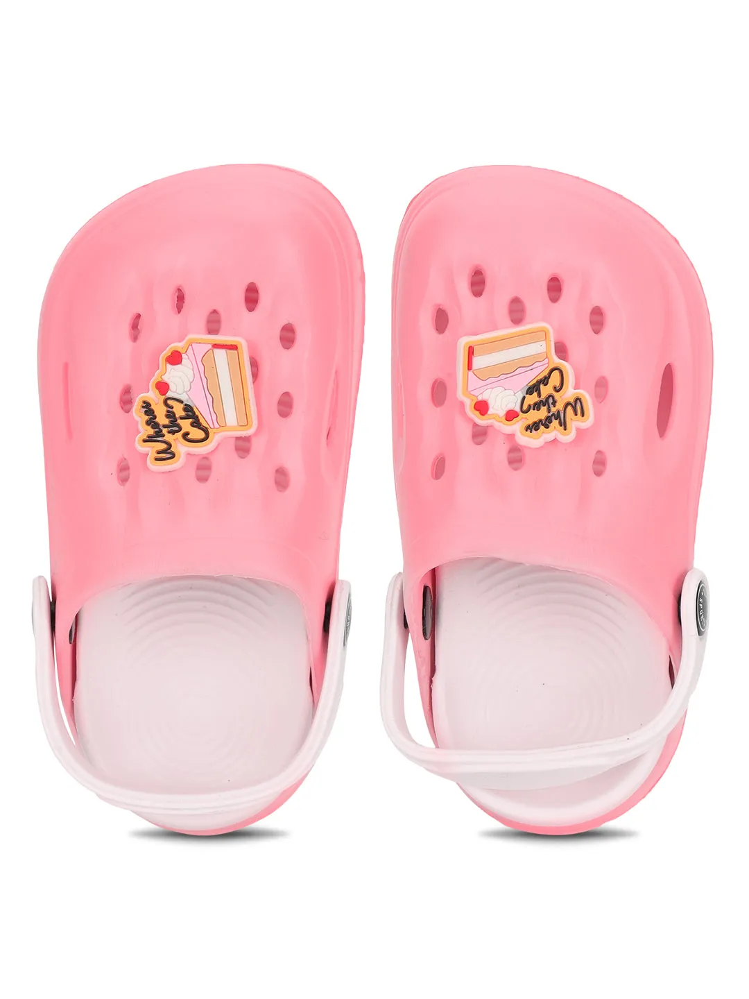 Pink Stylish Slip-On Clogs For Kids-Unisex (TC-LCLOG2-PNK)