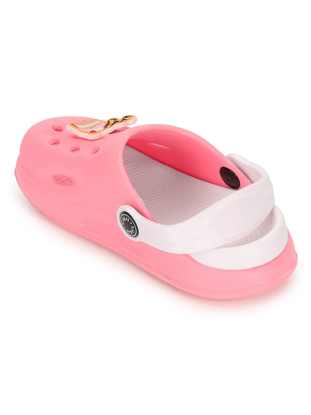 Pink Stylish Slip-On Clogs For Kids-Unisex (TC-LCLOG2-PNK)