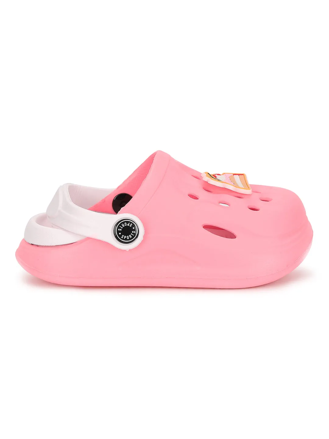 Pink Stylish Slip-On Clogs For Kids-Unisex (TC-LCLOG2-PNK)