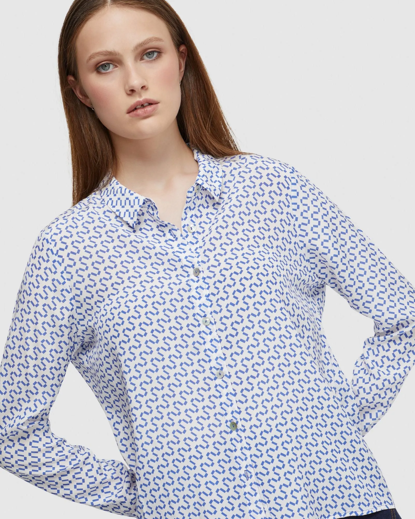 Poppy Zigzag Printed Shirt