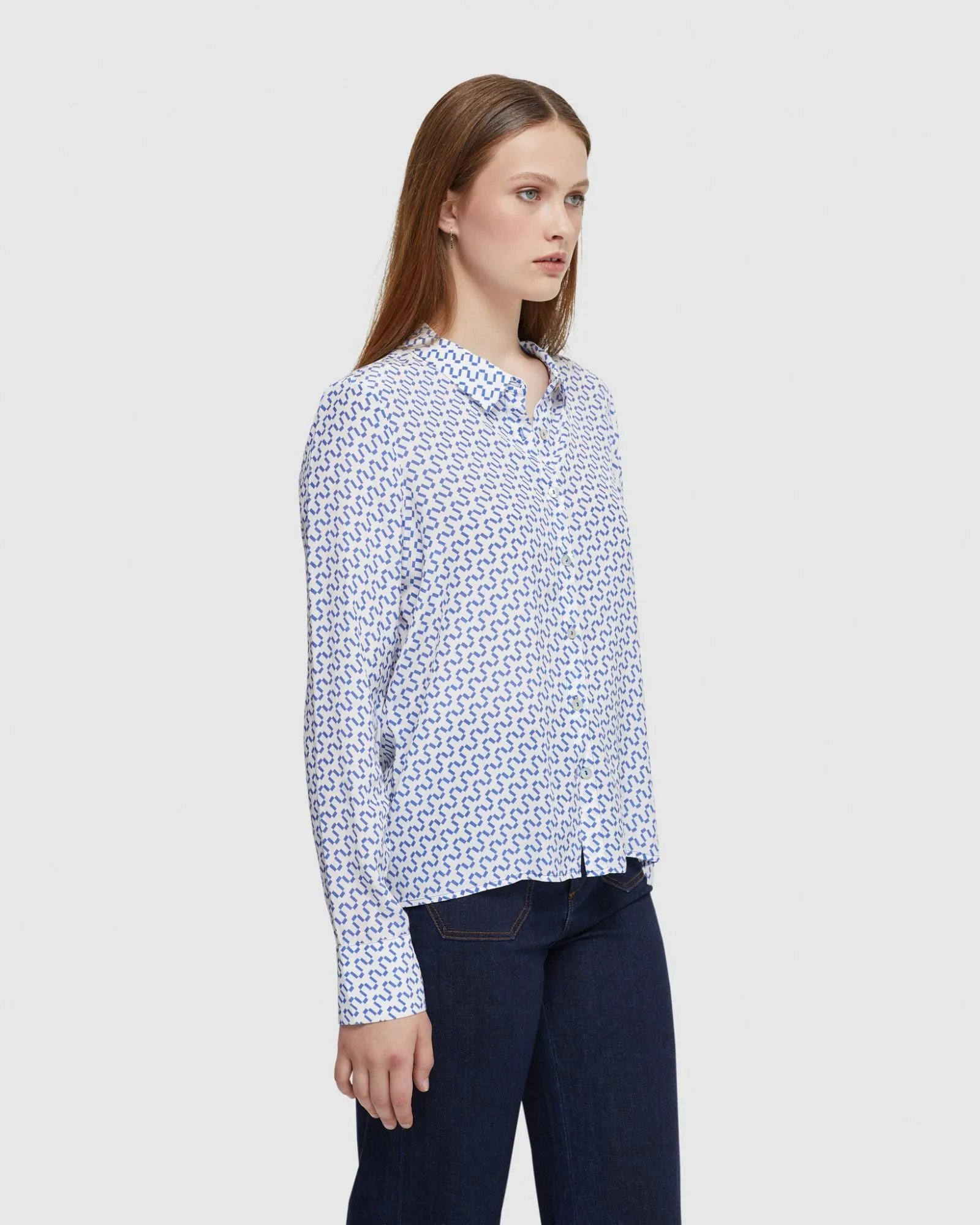 Poppy Zigzag Printed Shirt