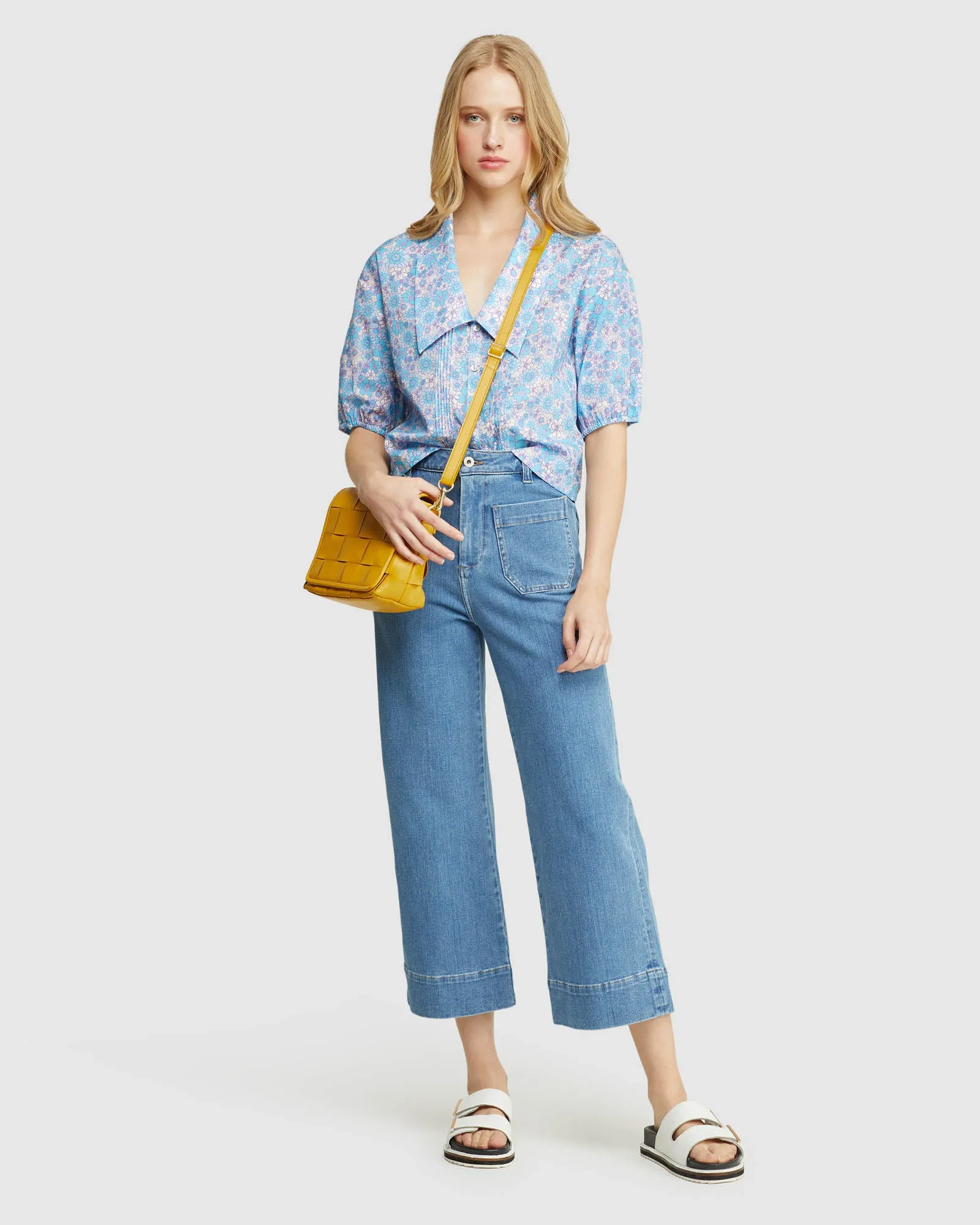 Raleigh Cotton Retro Floral Top