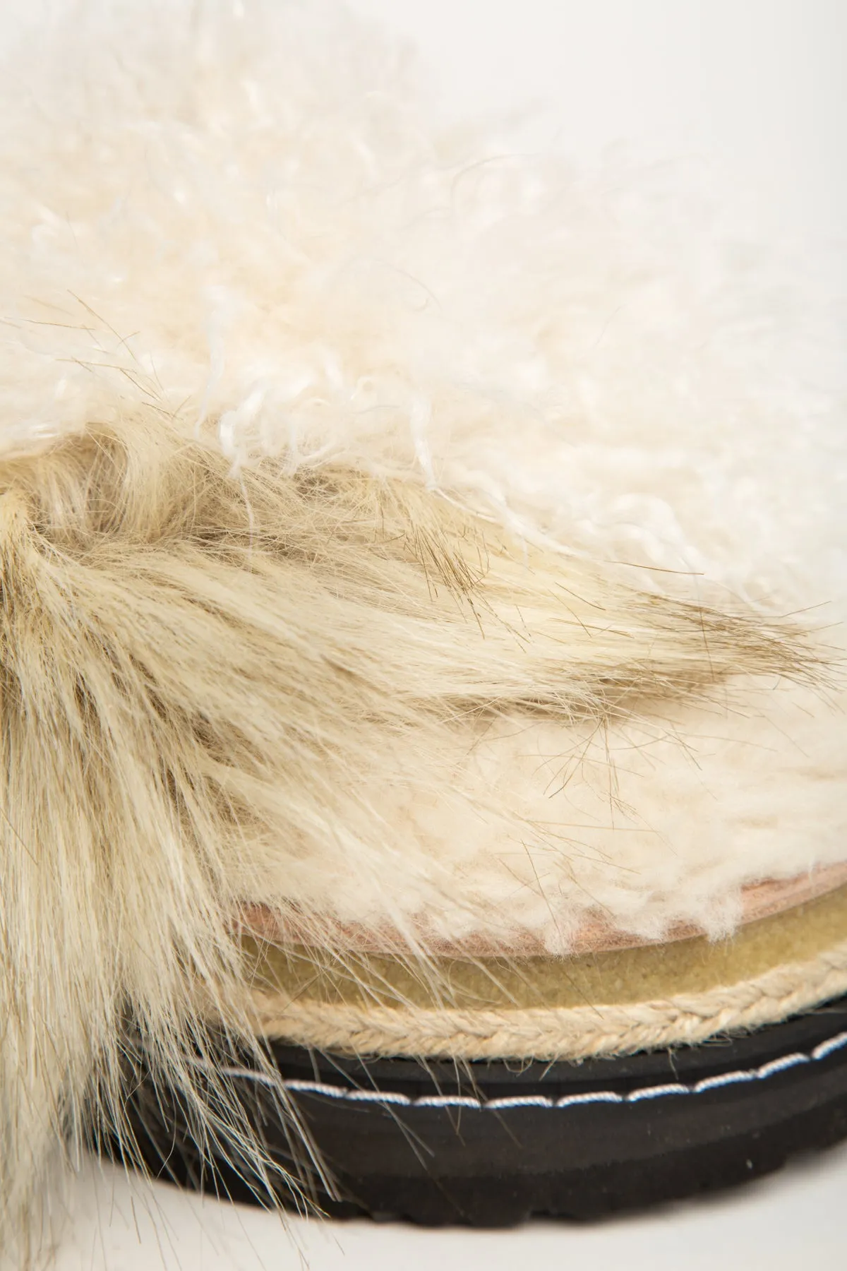 SACAI | MIX FAUX FUR SANDALS