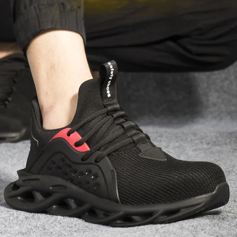 Safety Work Shoes for Men Steel Toe Lightweight Breathable Work Slip Resistant for Worker Protective Sneakers