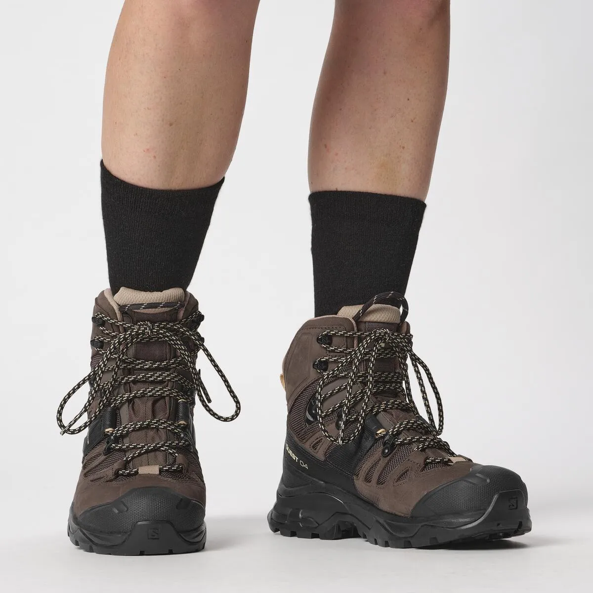 Salomon Quest 4 Gore-Tex Womens Leather Hiking Boots - Brown/Black/Cork