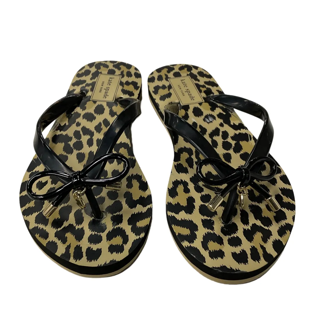 Sandals Designer By Kate Spade In Leopard Print, Size:5