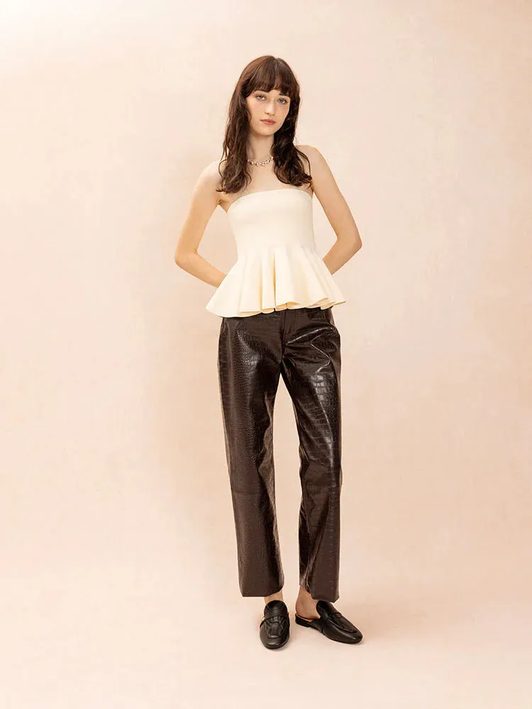 Sara Gold Accent Quilted Mules