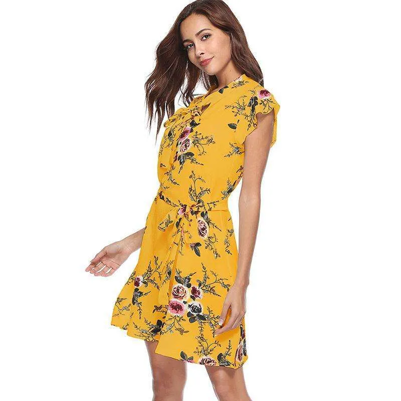 Sunny Chic Floral Dress