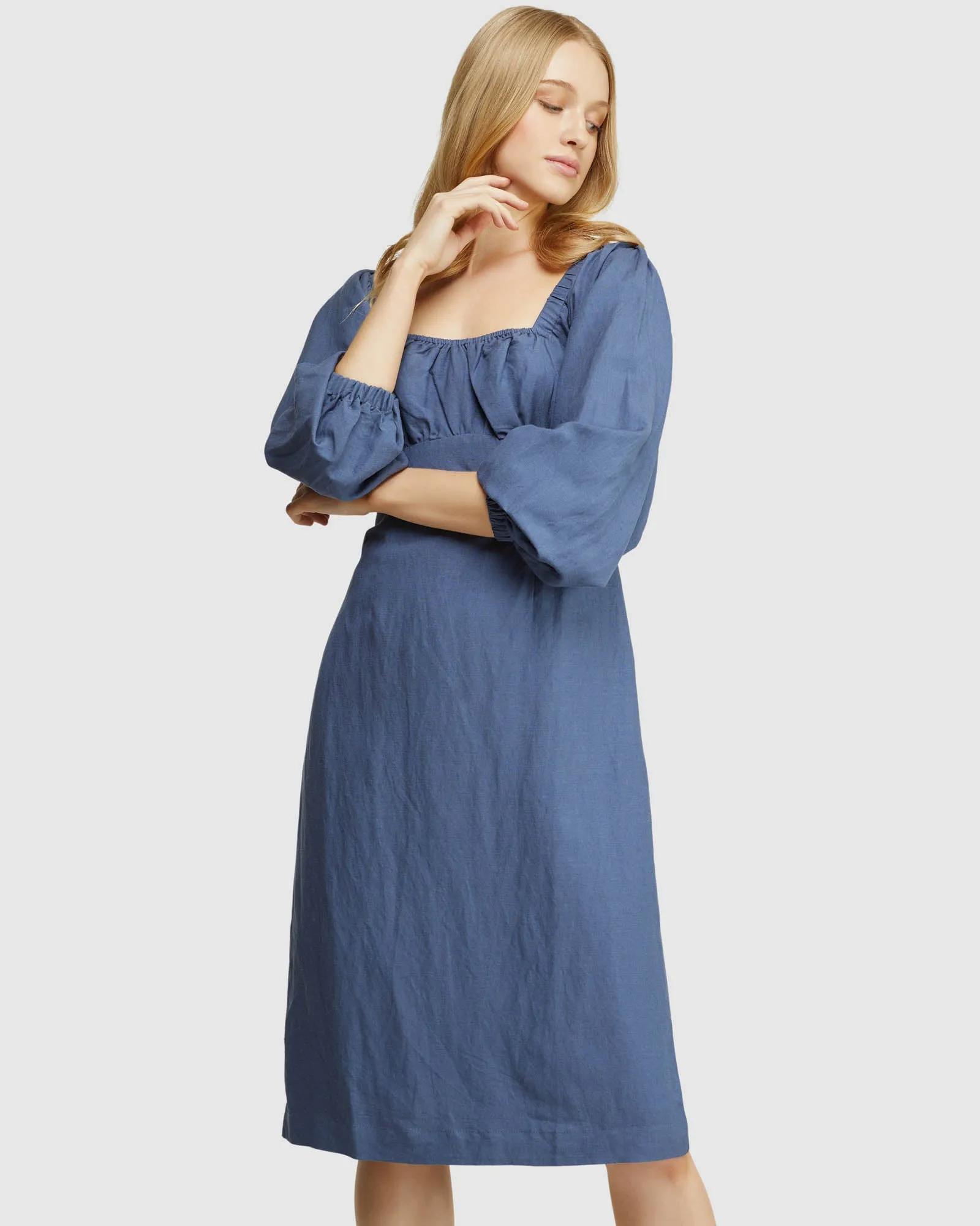 Tamika Linen Blend Dress