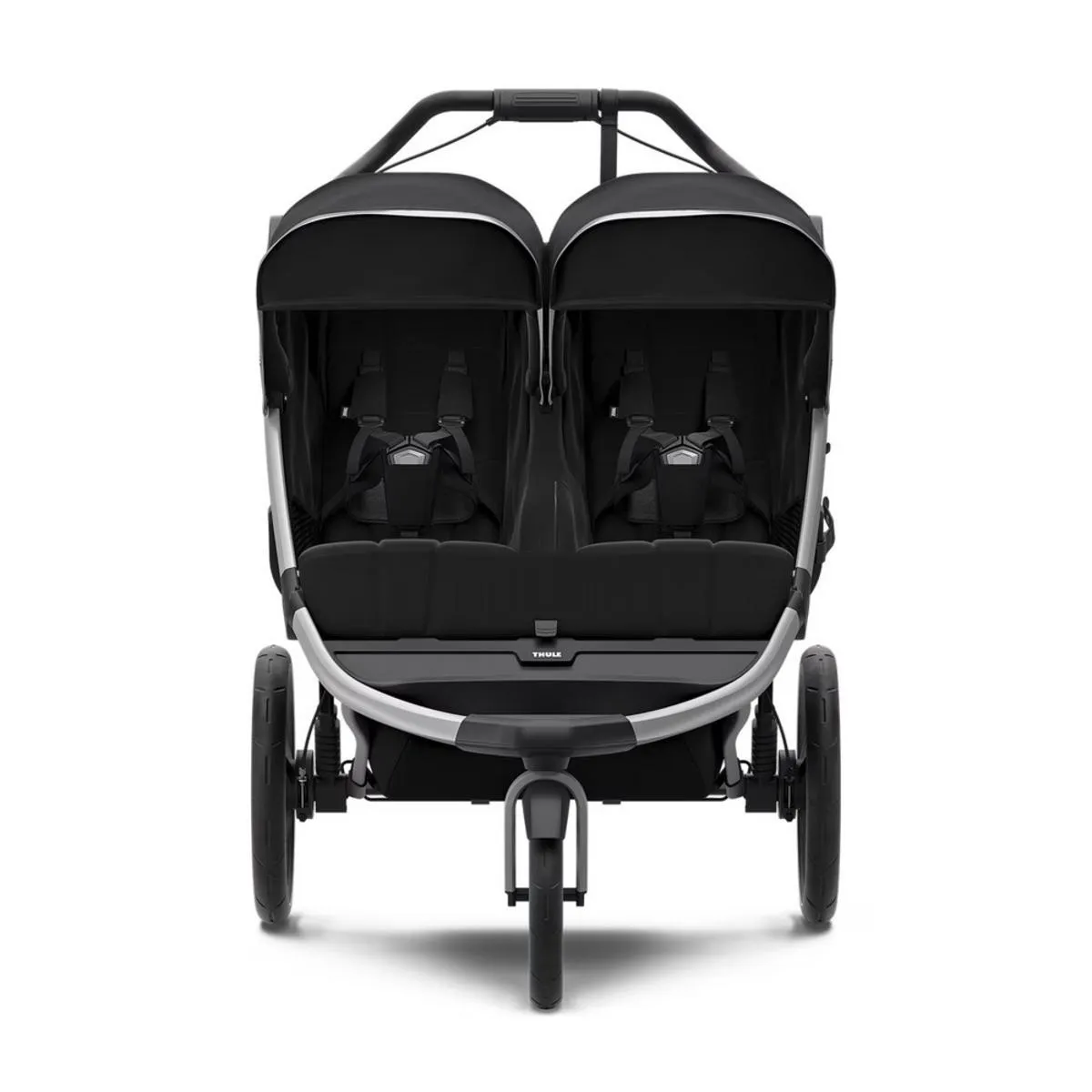Thule Urban Glide 2 Double Jogging Stroller - Aluminium/Jet Black