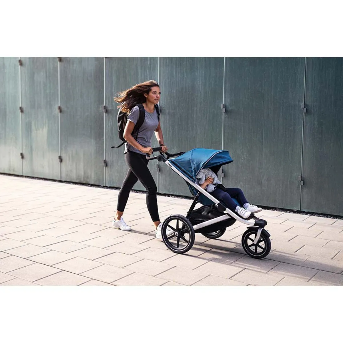 Thule Urban Glide 2 Stroller - Aluminum/Majolica Blue
