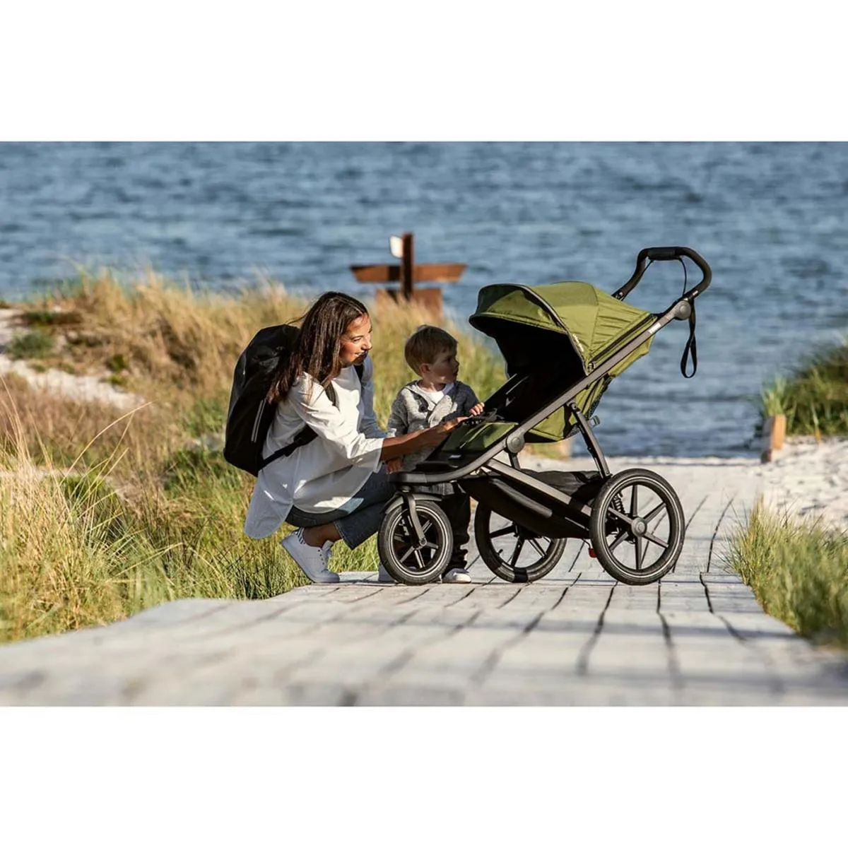 Thule Urban Glide 2 Stroller - Black/Cypress Green