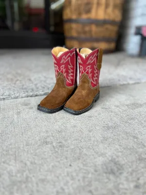Toddlers Tan Suede Vamp
