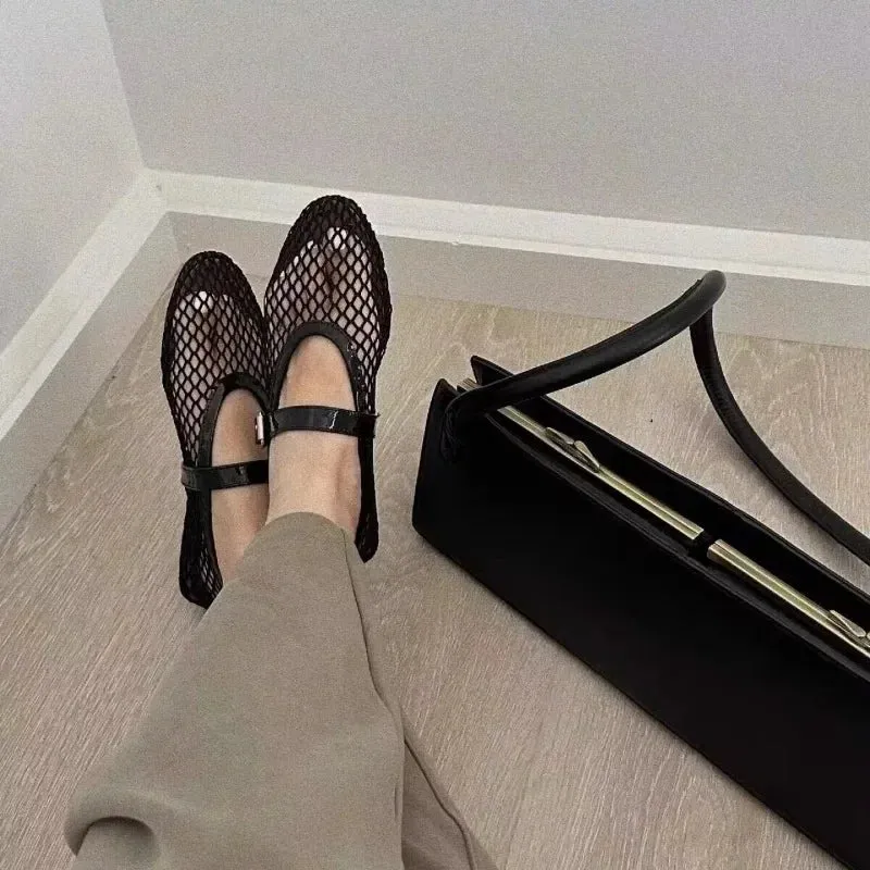 VANESSA™ | Slip-On Mary Jane Mesh Shoes