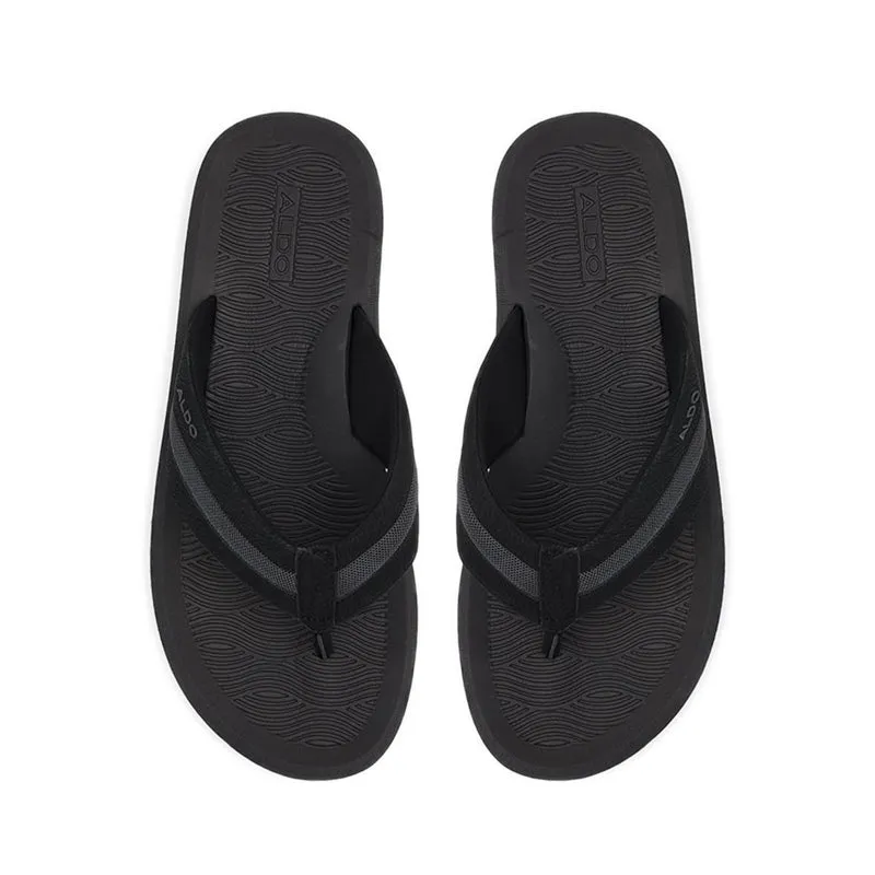 Vovchenko Men Thong Flat Sandal - Black
