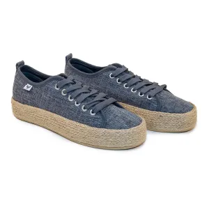 Walk in Pitas Linen Sneaker- Blue